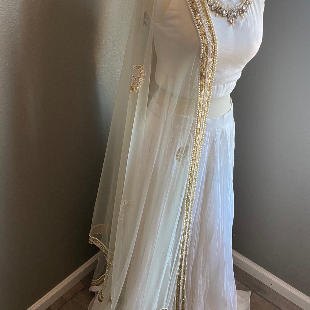 Brand new white and mint lehenga with tags